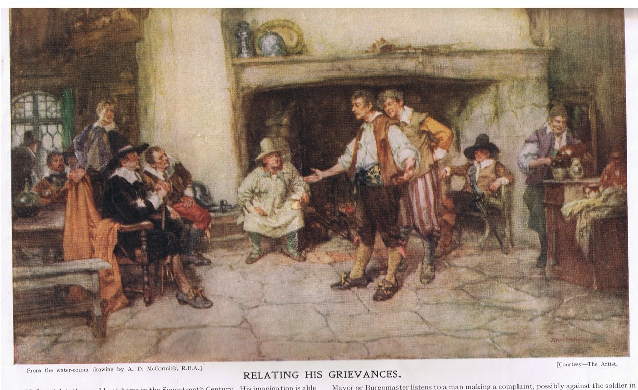 Relaterar hans klagomål av Arthur David McCormick