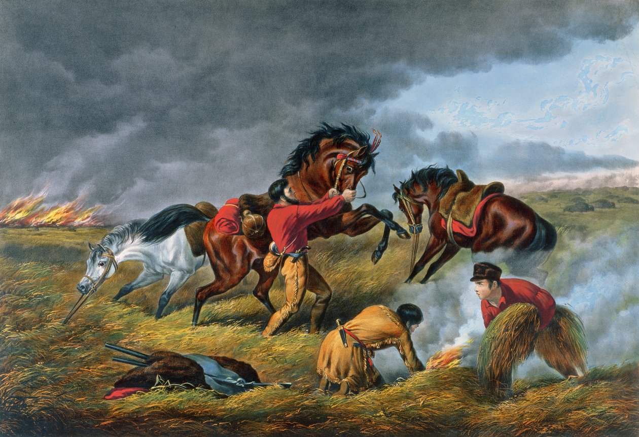 Livet på prärien, pub. av Currier och Ives, New York, 1862 av Arthur Fitzwilliam Tait