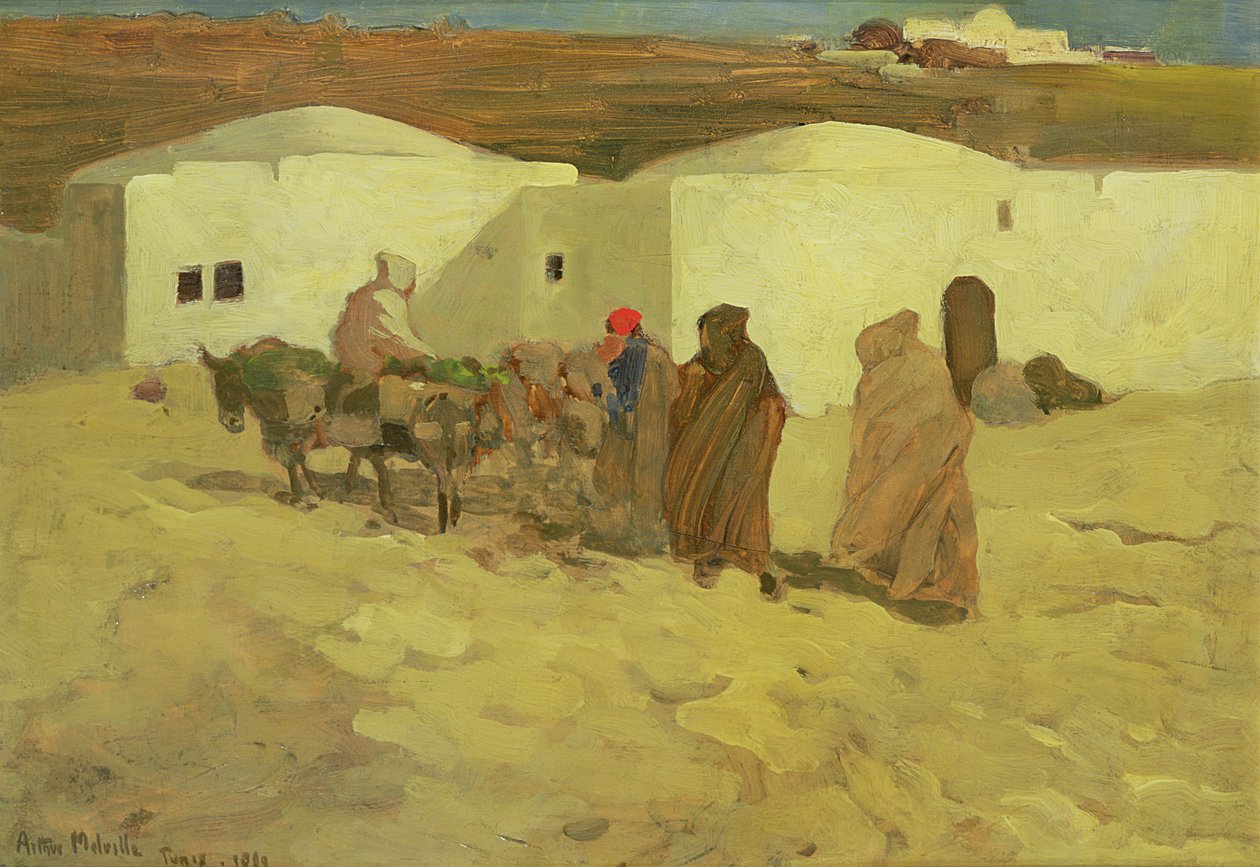 A Scene in Tunis, 1899 (panel) av Arthur Melville