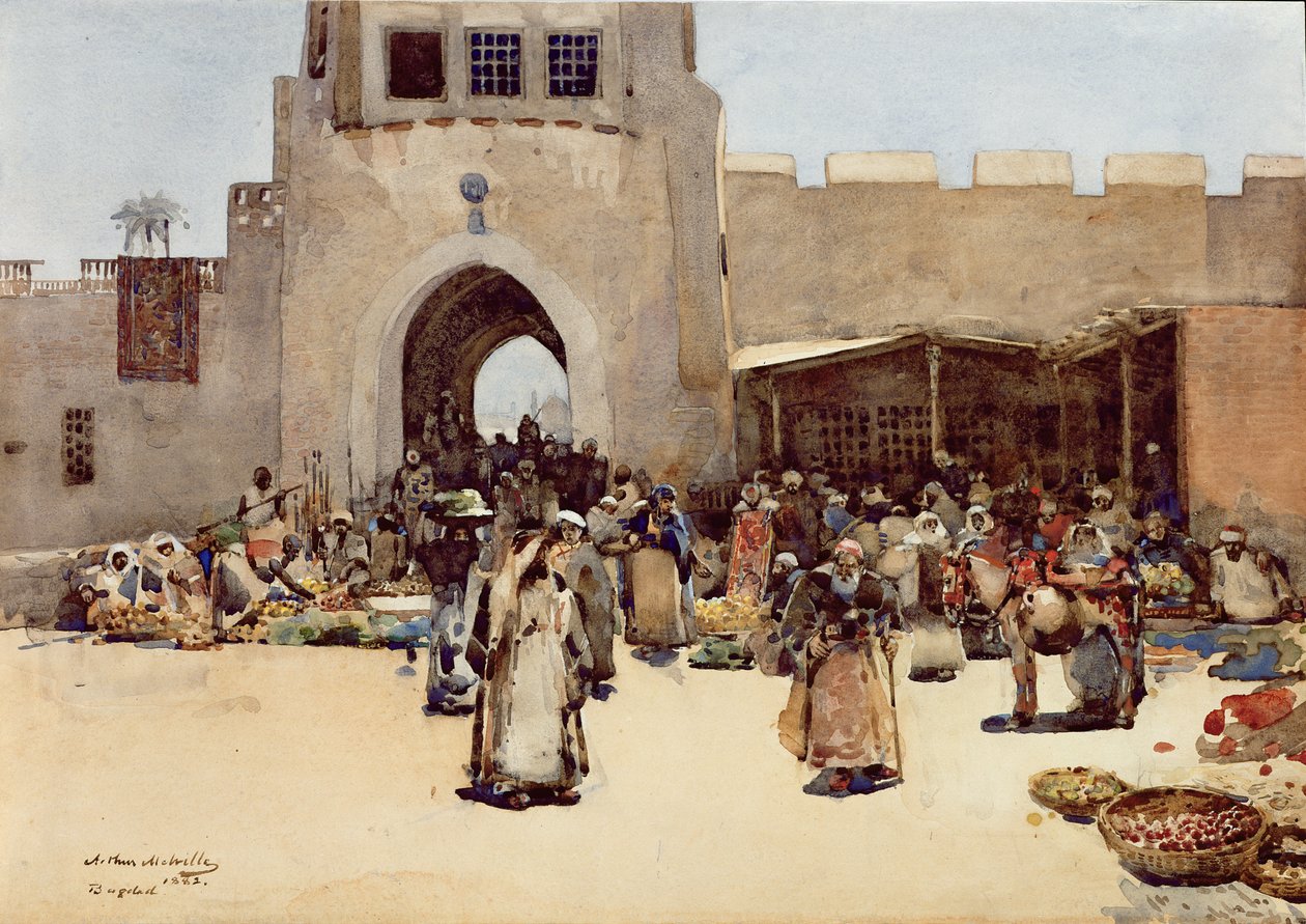 Den norra porten, Bagdad av Arthur Melville