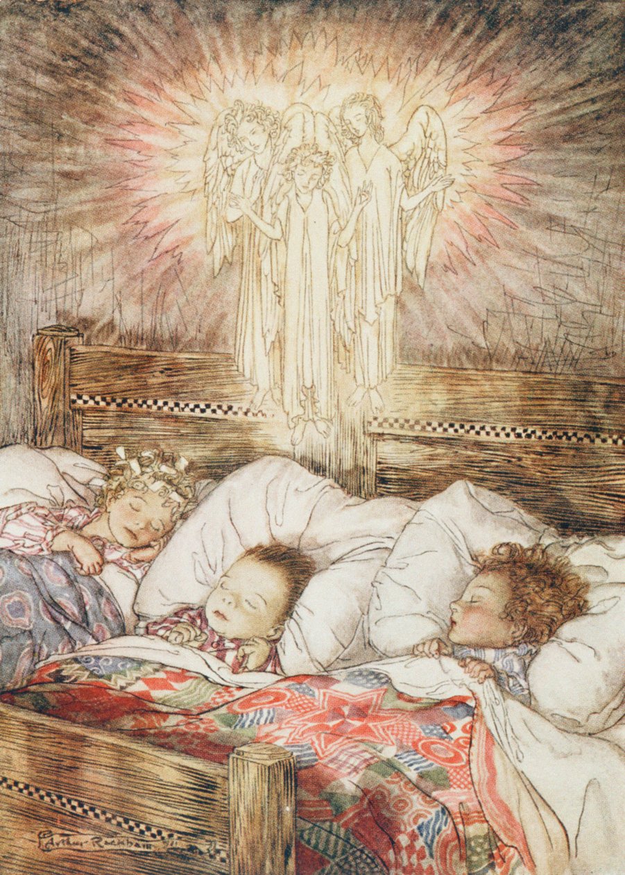 Julillustrationer, från "The Night Before Christmas" av Clement Clarke Moore, 1931 av Arthur Rackham