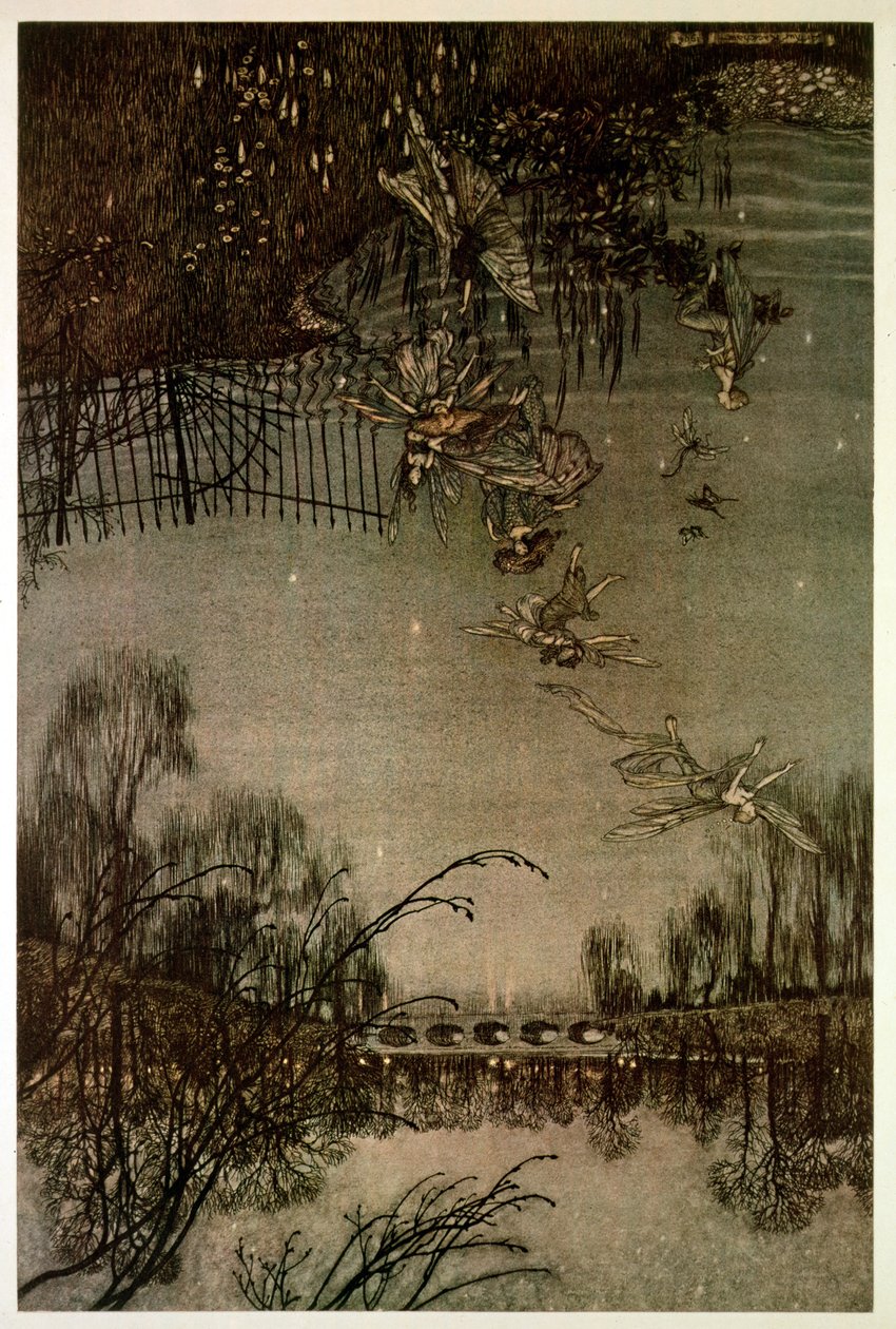 Fairies in Kensington Gardens från "Peter Pan in Kensington Gardens" av J.M. Barrie, 1906 av Arthur Rackham