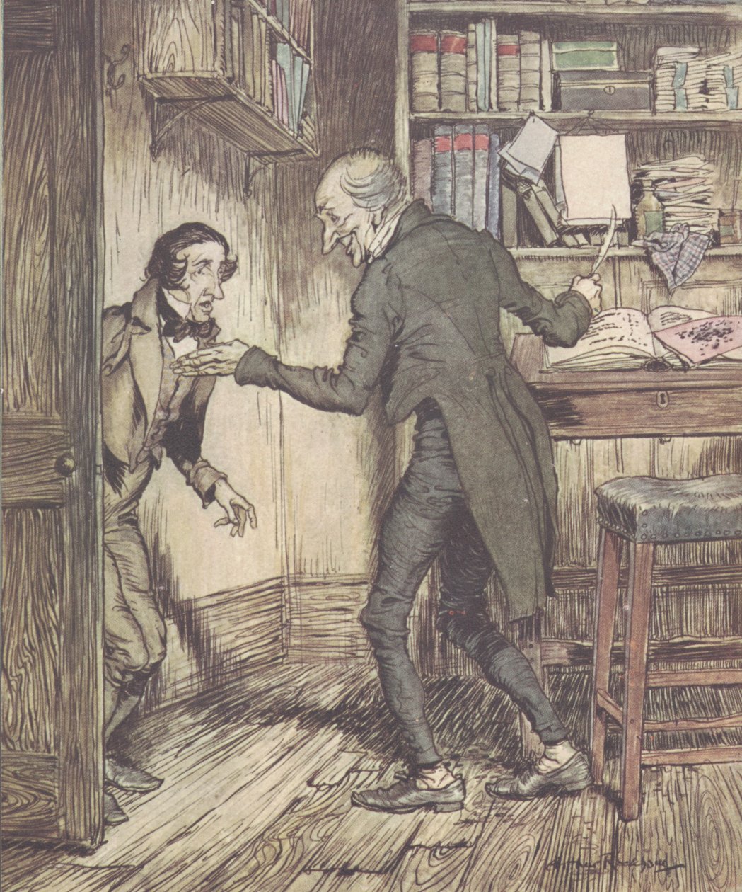 "Jag kommer inte att stå ut med sånt här", 1915 av Arthur Rackham