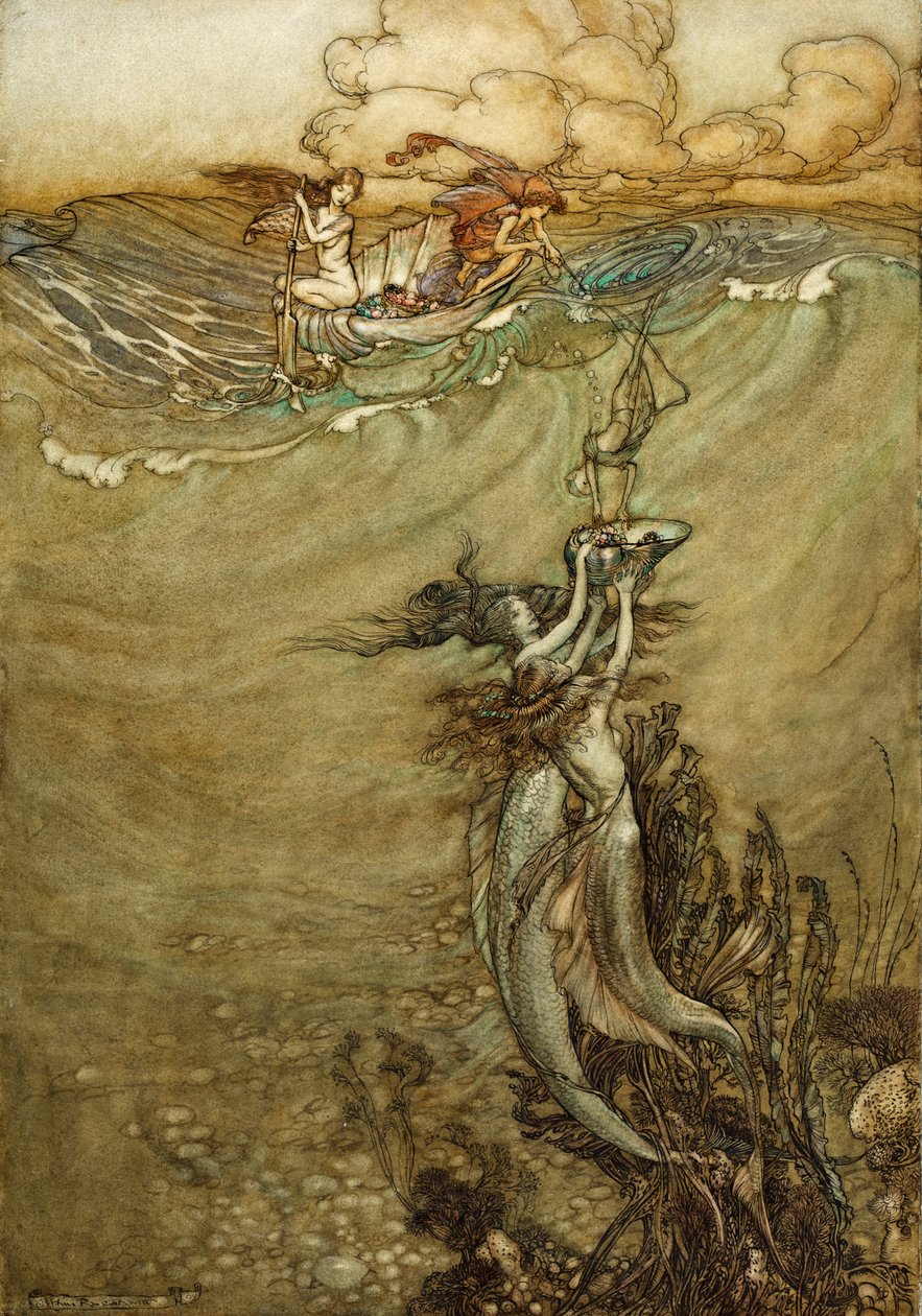 Juveler från djupet, 1909 av Arthur Rackham