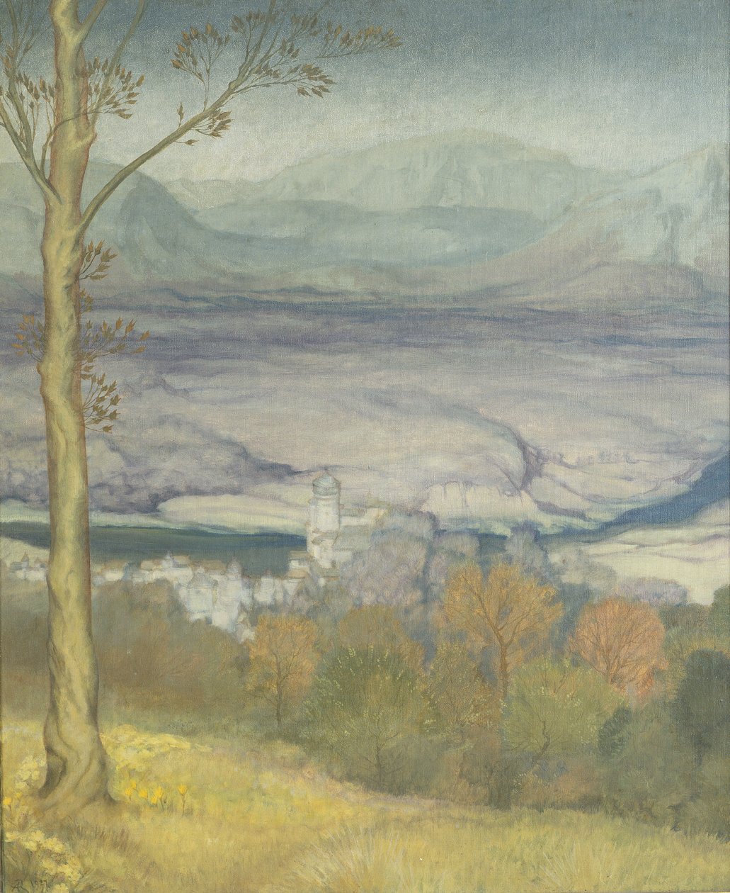 Landskap, c.1920 av Arthur Rackham