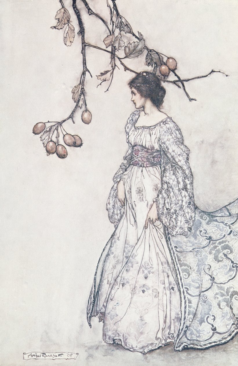 Ser verkligen väldigt odansigt ut, från "Peter Pan in Kensington Gardens" av J.M. Barrie, 1906 av Arthur Rackham