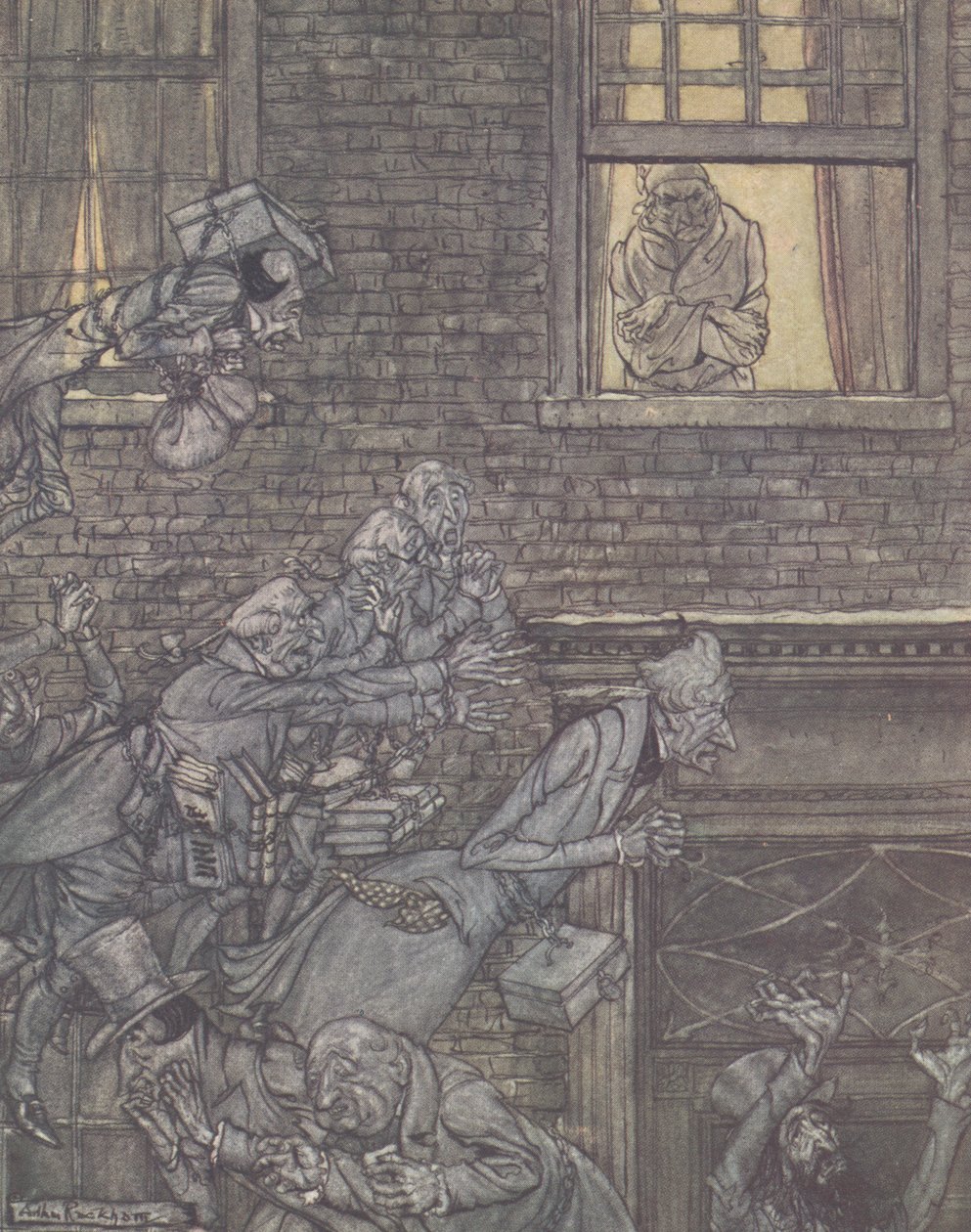 "På vindens vingar", 1915 av Arthur Rackham