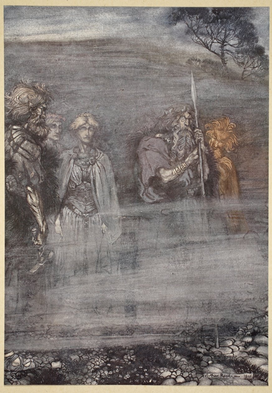 Gudarna blir svaga och åldras vid förlusten av Freia, illustration från 