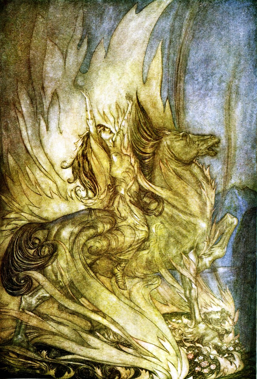 The Twilight of the Gods Götterdämmerung av Arthur Rackham