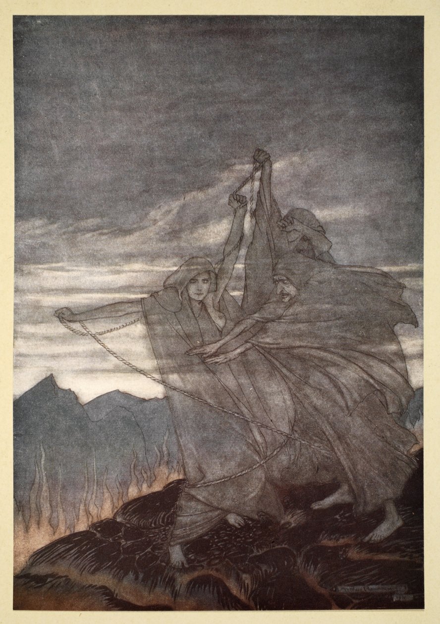Nornorna försvinner, illustration från 