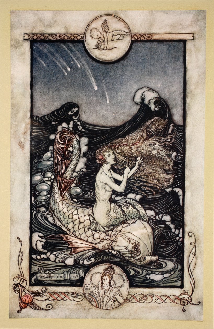 För att höra sjöpigornas musik, illustration från 
