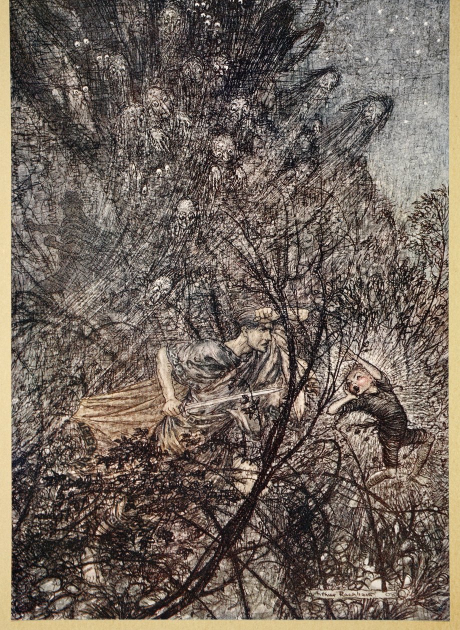 Upp och ner, upp och ner, Goblin, led dem upp och ner, illustration från 