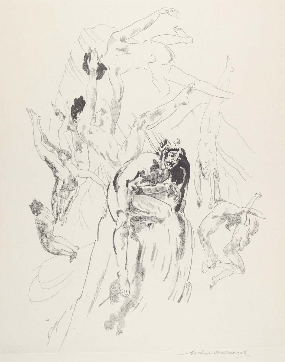 Fågelmän av Arthur B. Davies