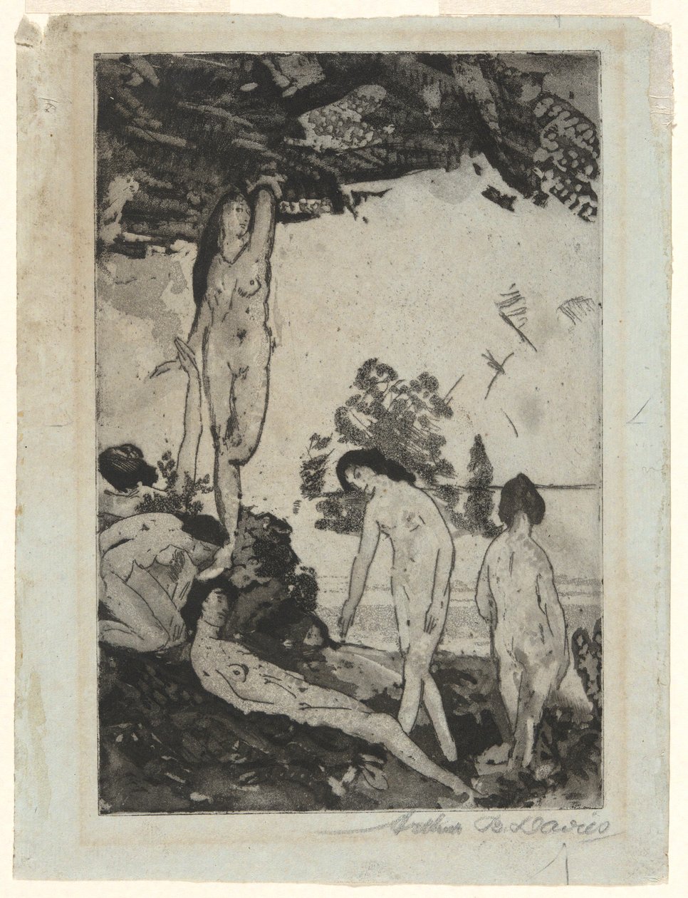 Vid havet av Arthur B. Davies