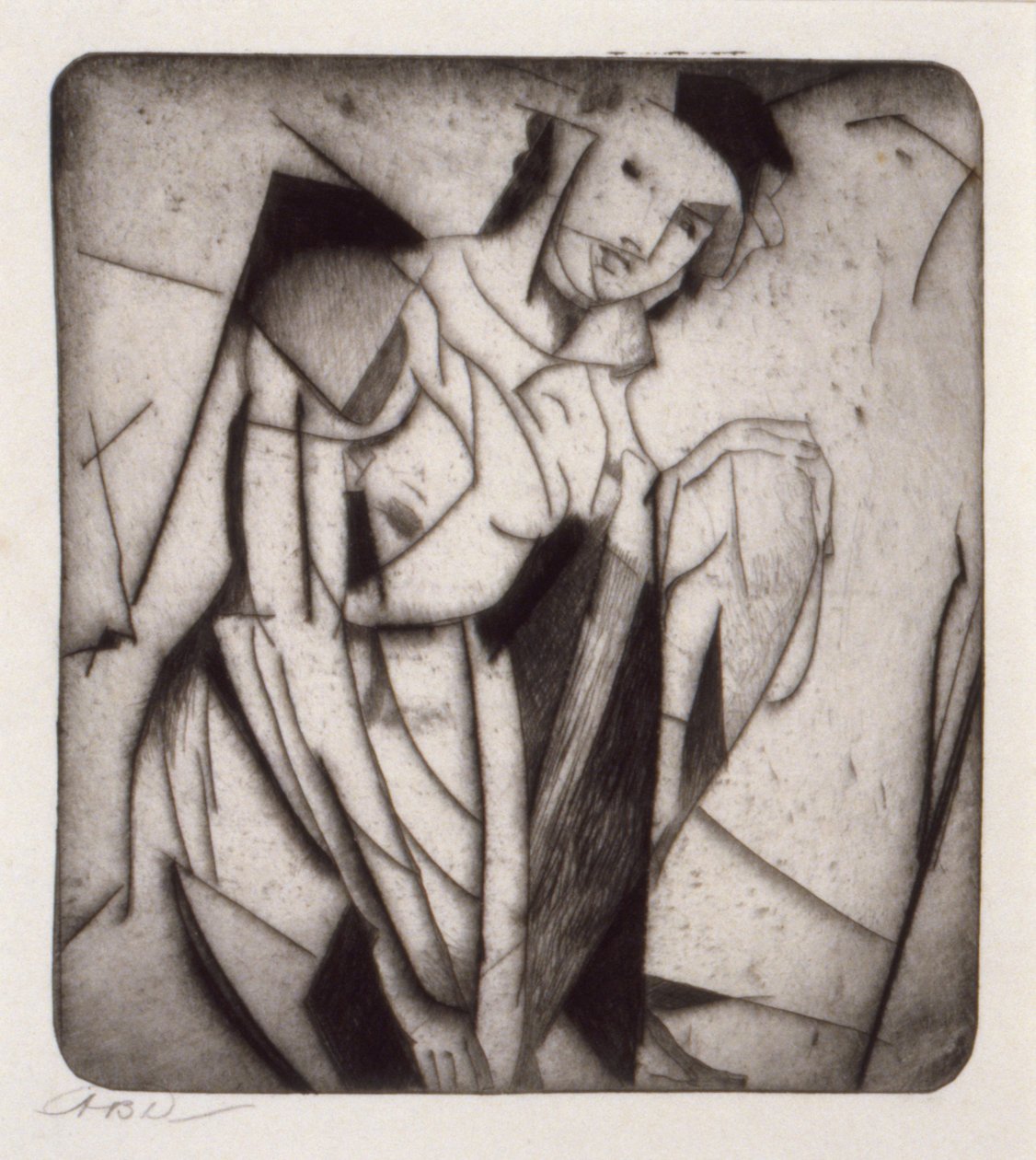 Figur i glas av Arthur B. Davies