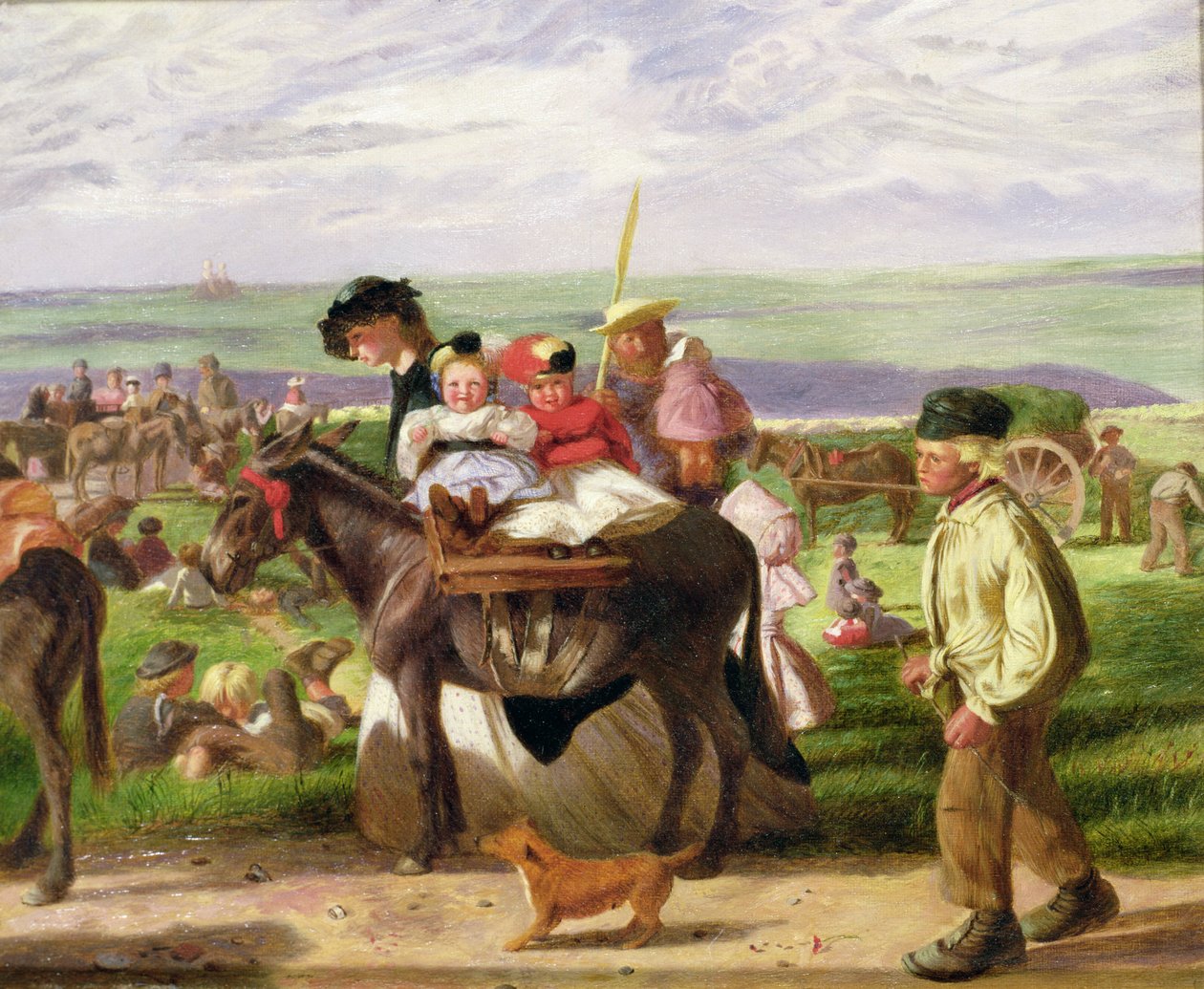 Vid havet, Pegwell Bay, nära Ramsgate av Arthur Boyd Houghton
