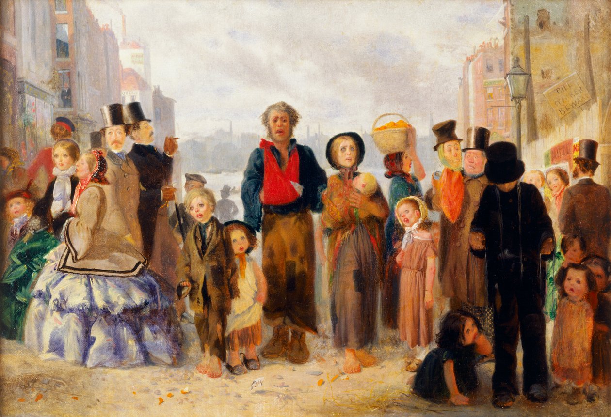 Resande sångare (olja på duk) av Arthur Boyd Houghton