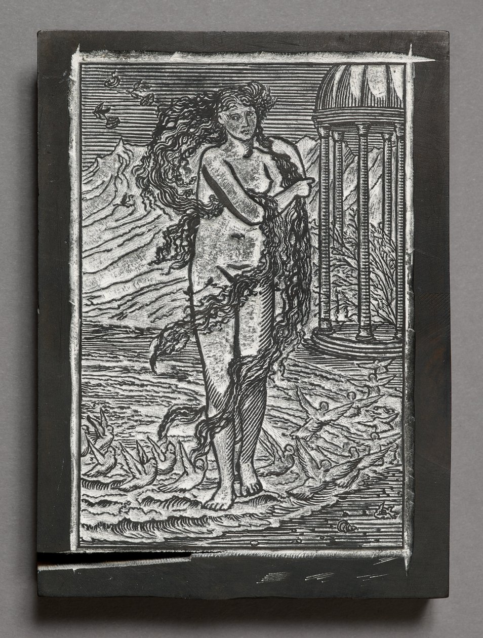 The Story of Cupid and Psyche - Venus, efter Edward Coley Burne-Jones (graverat träblock) av Arthur Burgess