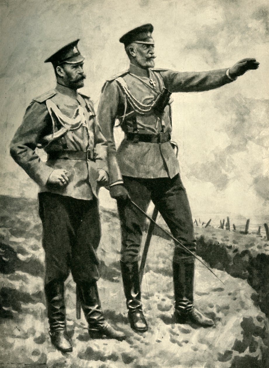 Förändringarna i det ryska kommandot, september 1915. Första världskriget, c1920. av Arthur C. Michael
