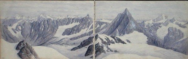 Utsikt från Breithorn av Arthur Cust