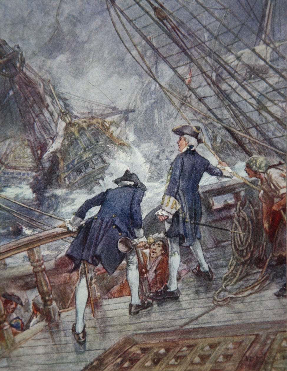 Hawke, illustration från Drakes Drum and Other Songs of the Sea av Henry Newbolt (1862-1938) pub. 1905 av Arthur David McCormick
