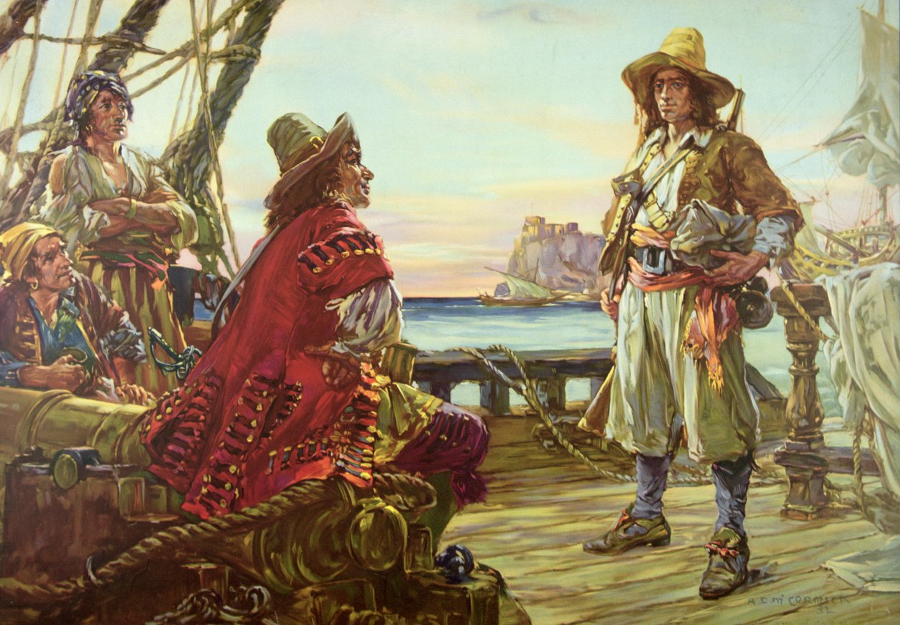 Rekrytering till ett piratskepp på 1600-talet av Arthur David McCormick