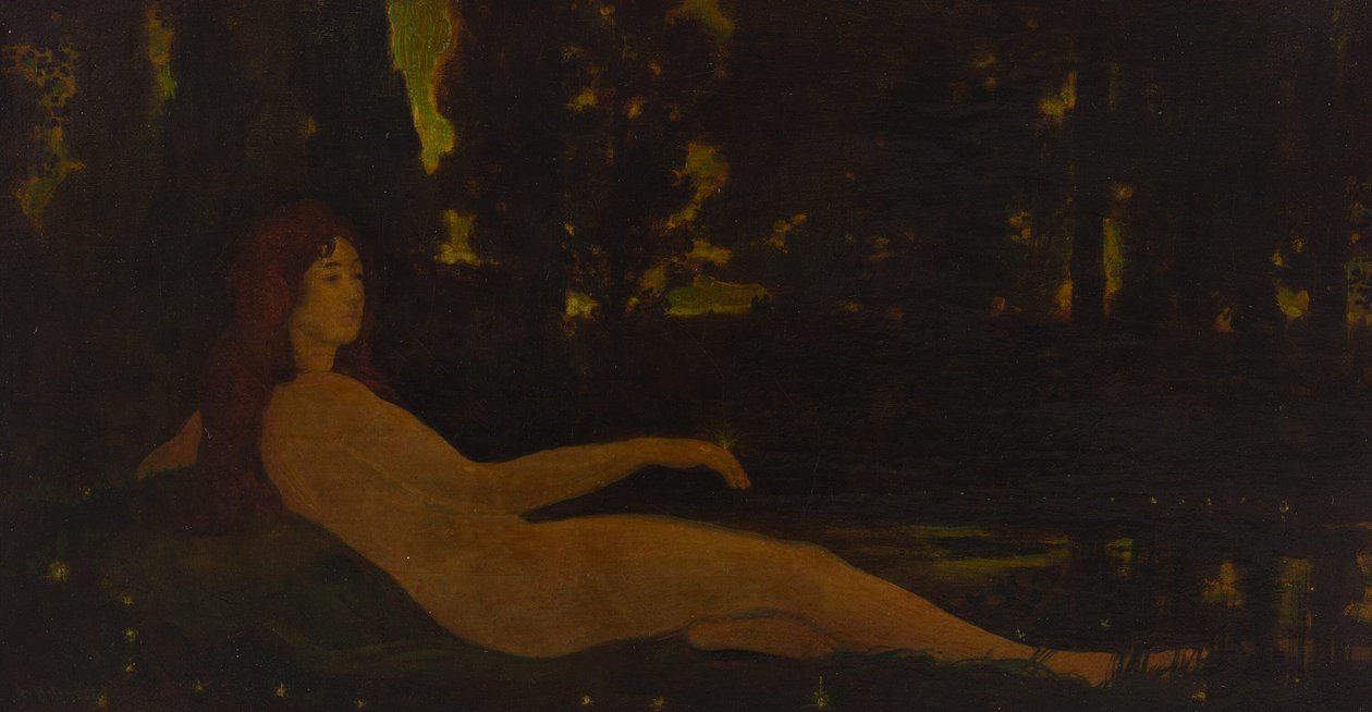 Semele eller eldflugor, 1907. av Arthur Davies