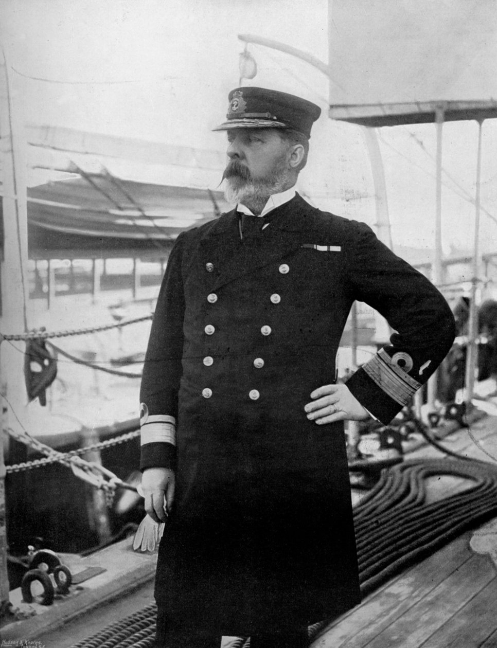 Konteramiral Henry Bury Palliser, befälhavare för den brittiska Stillahavsflottan, 1896. av Arthur Debenham