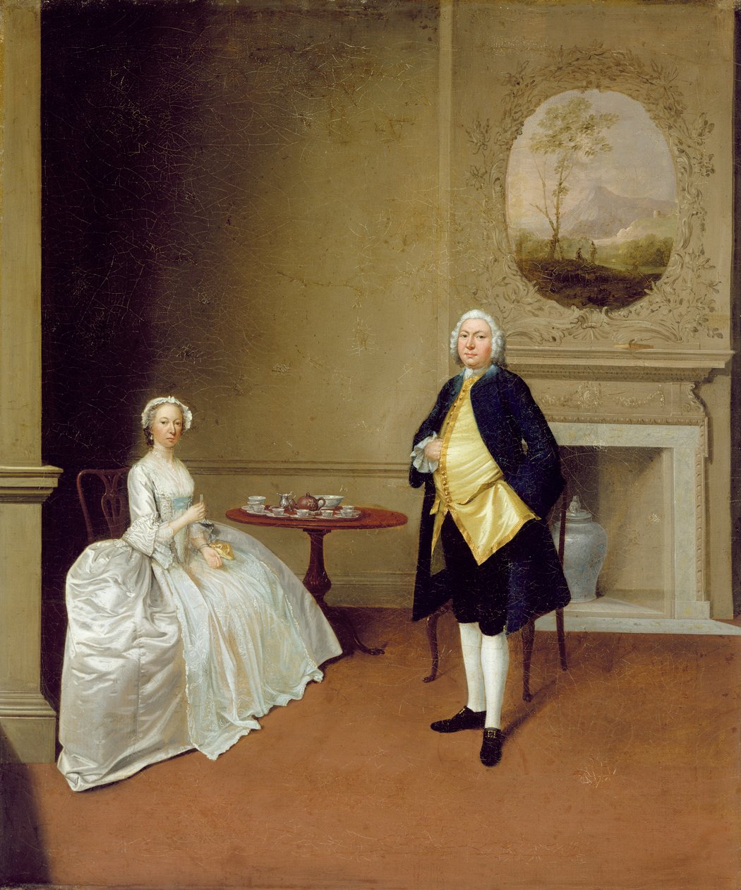 Mr and Mrs Hill, ca 1750-51 (olja på duk) av Arthur Devis