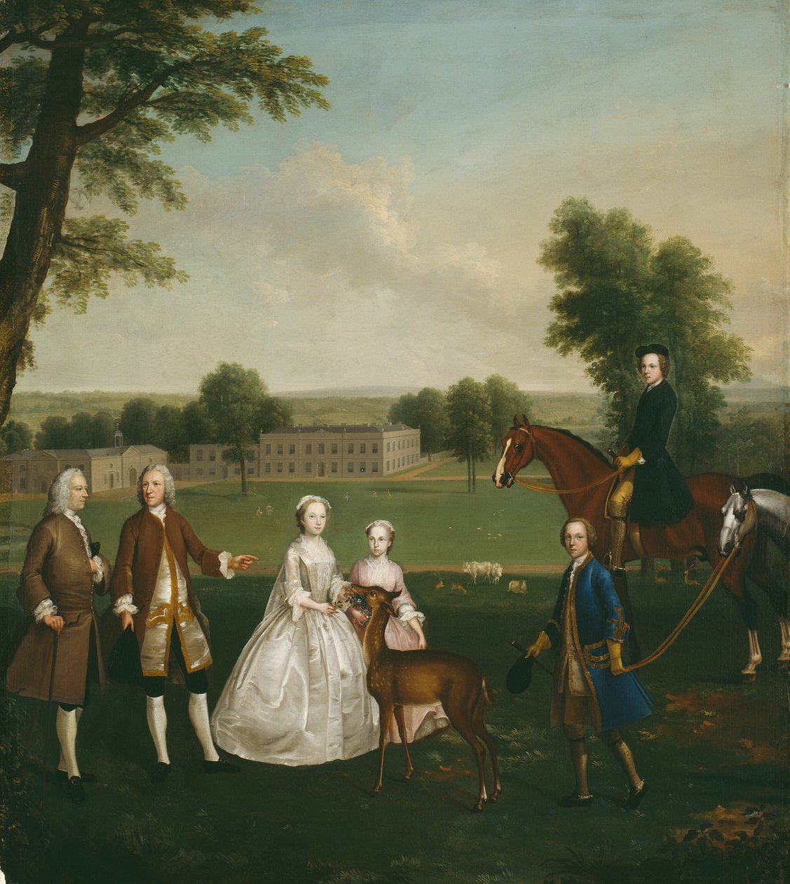 Thomas Lister och familj i Gisburne Park, 174041. av Arthur Devis