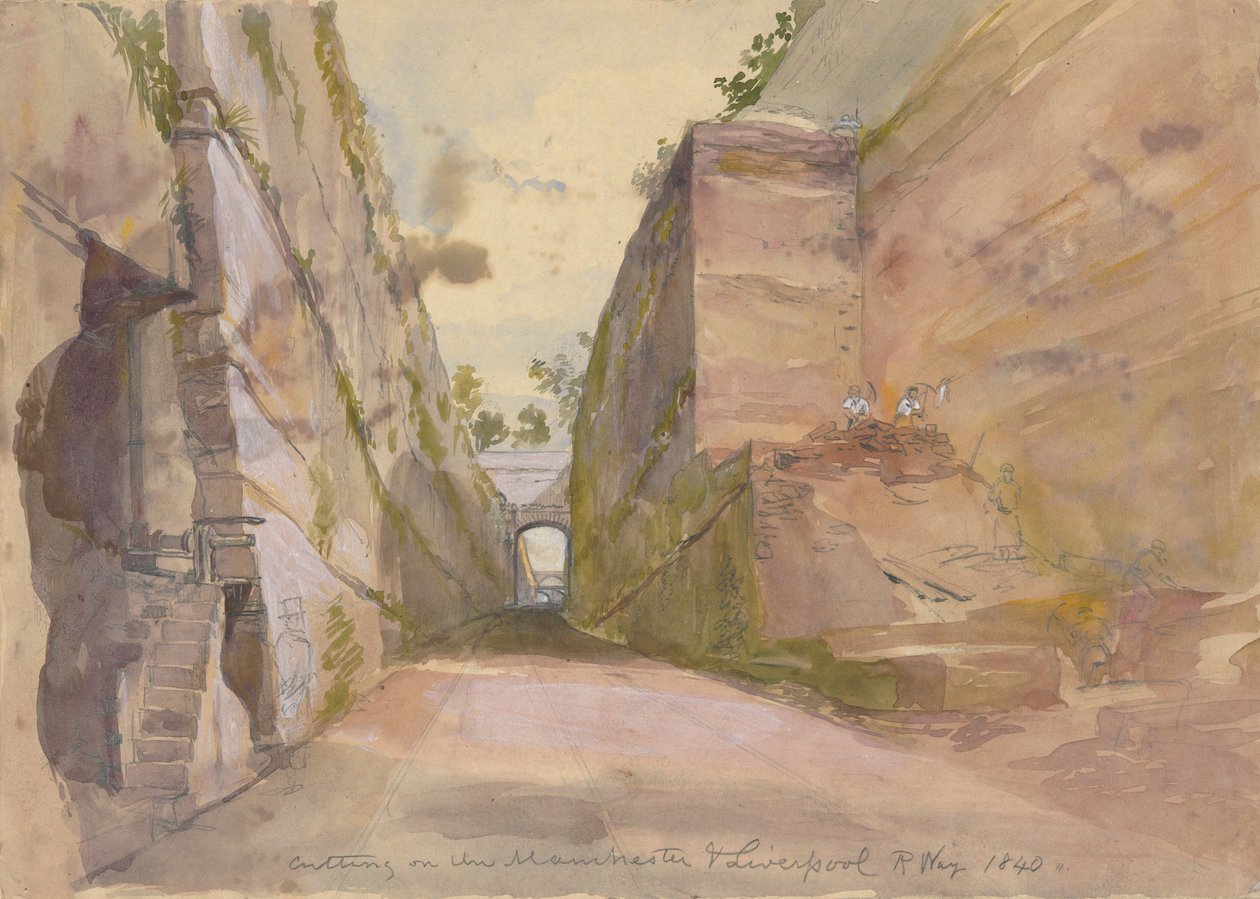 Skär på Manchester och Liverpool Railway av Arthur Fitzwilliam Tait