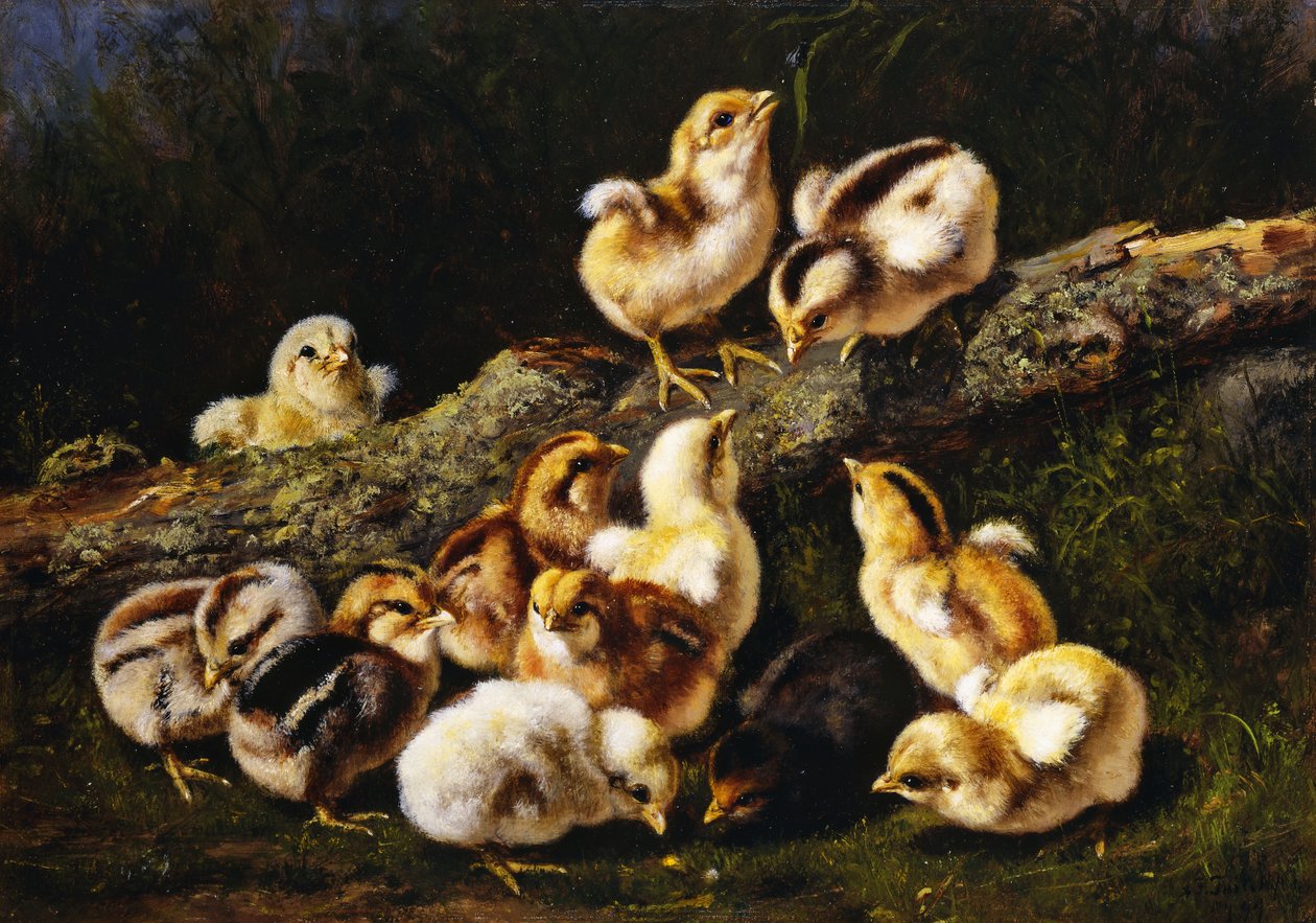 Små husdjur, 1899 av Arthur Fitzwilliam Tait