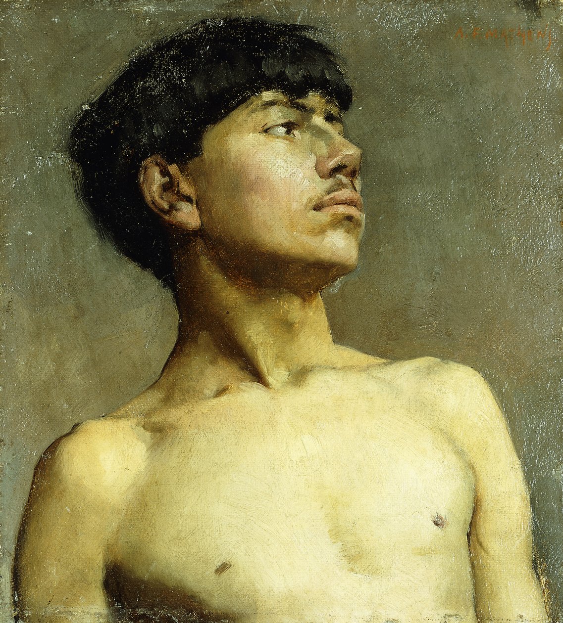 Porträtt av Xavier Martinez av Arthur Frank Mathews