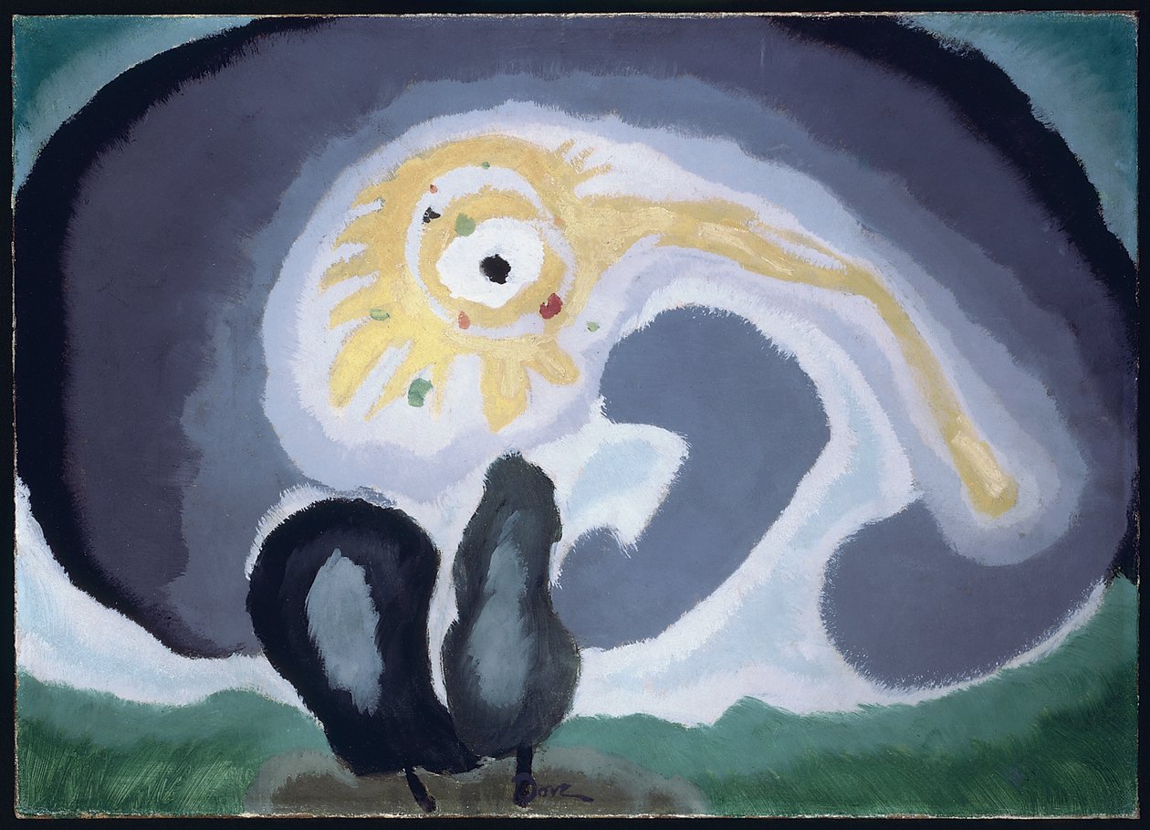 Reflektioner (olja på duk) av Arthur Garfield Dove