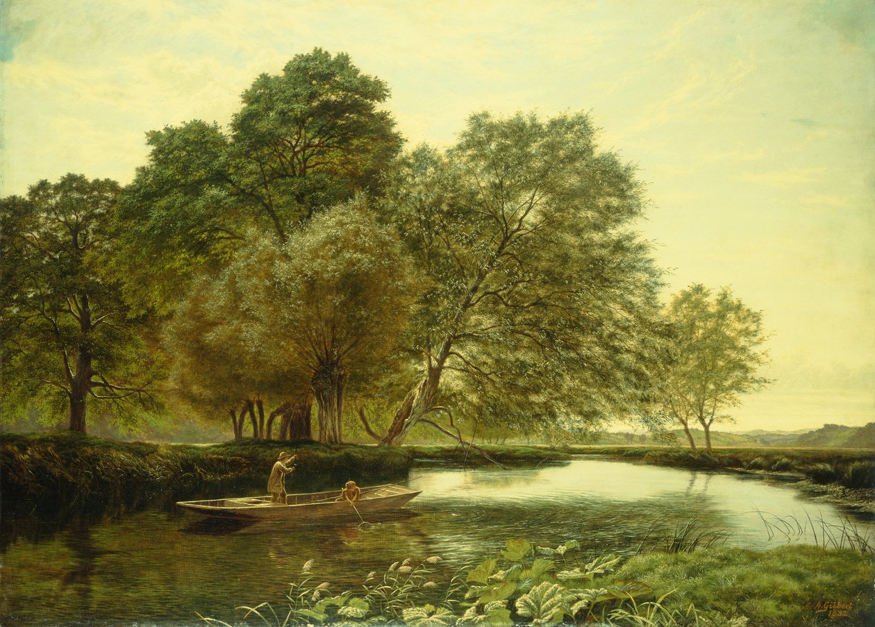 Fiske på en sommareftermiddag av Arthur Gilbert