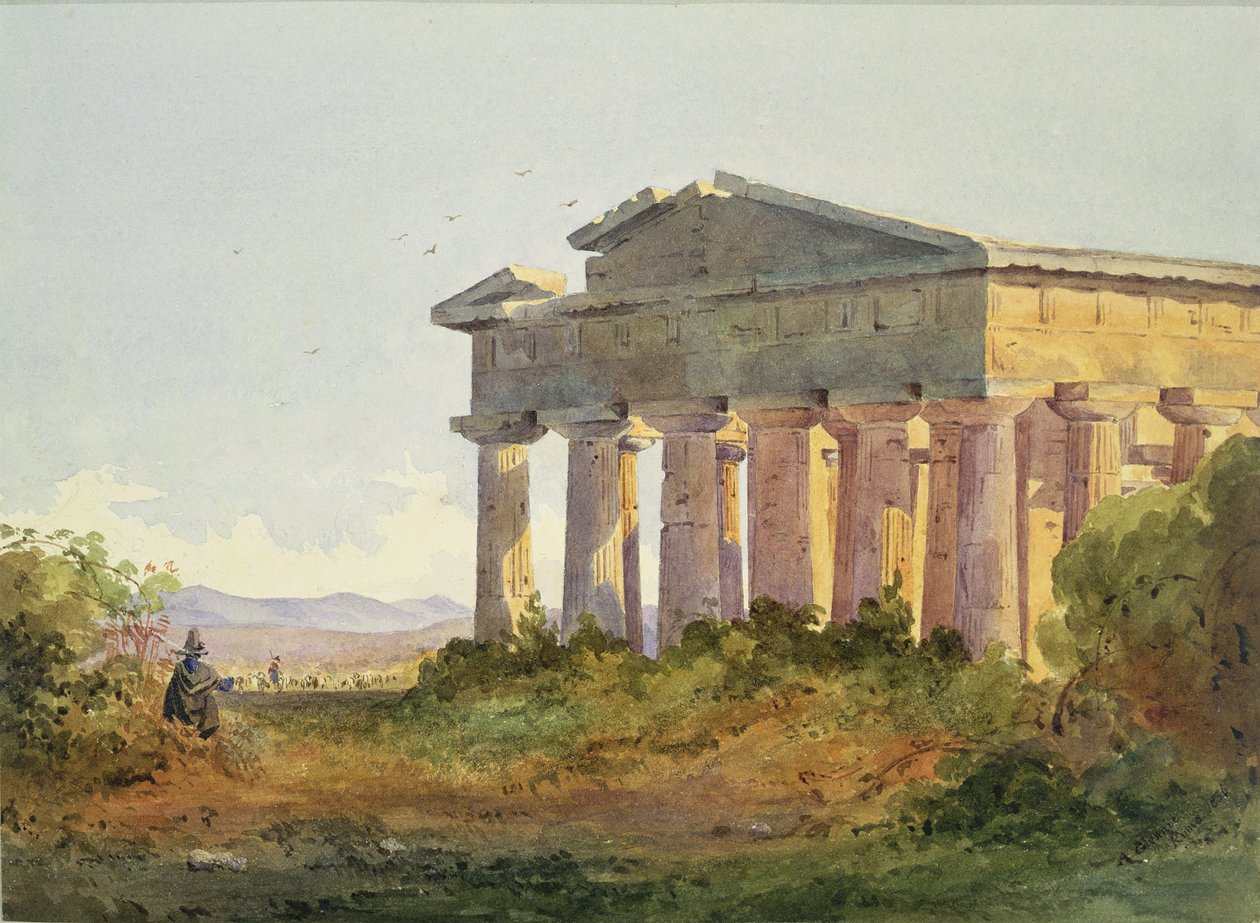 Landskap vid Paestum av Arthur Glennie