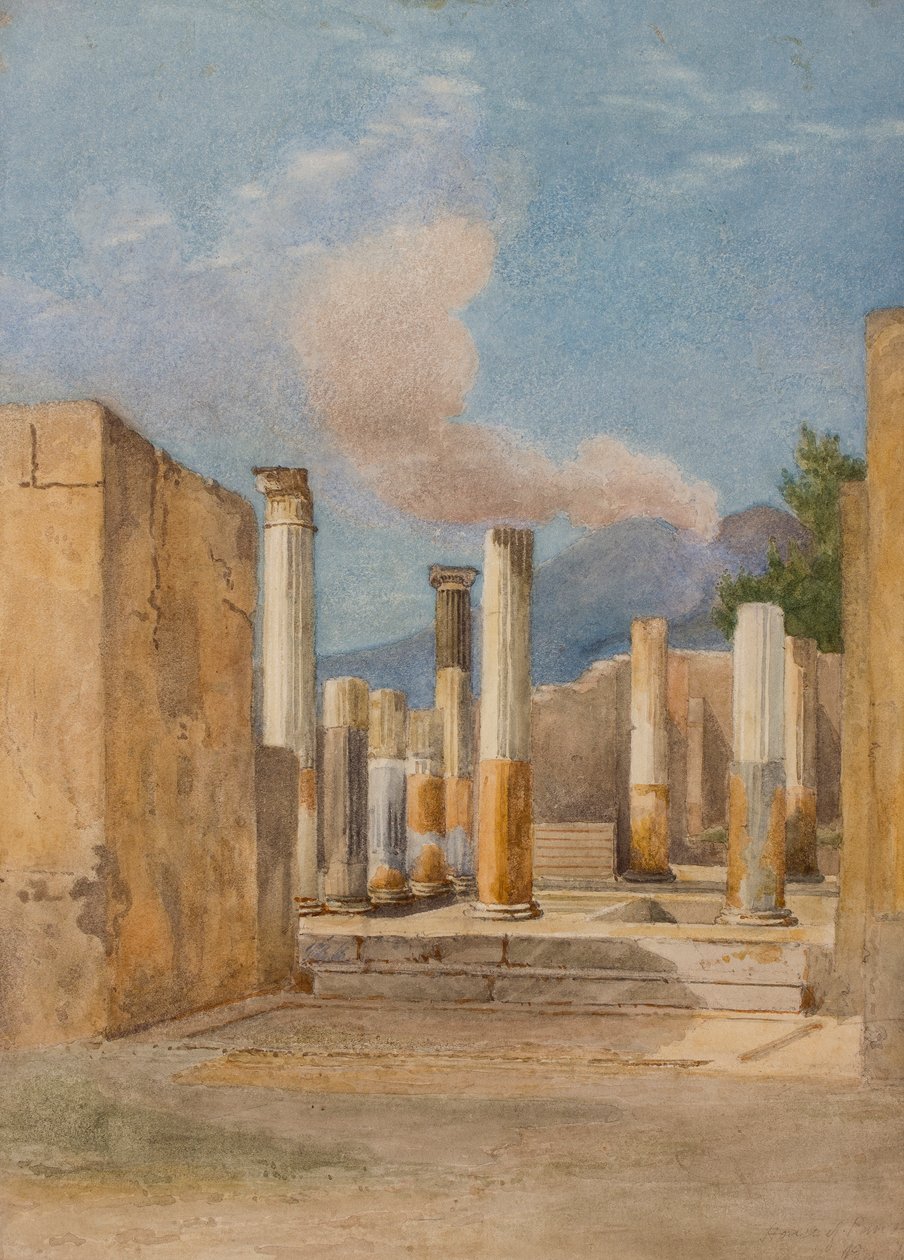 Pompeji: Pansas hus, via delle Terme, 184344 av Arthur Glennie