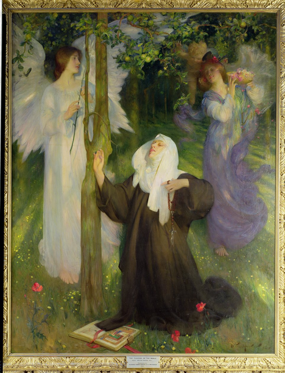 Klostret eller världen, 1896 av Arthur Hacker
