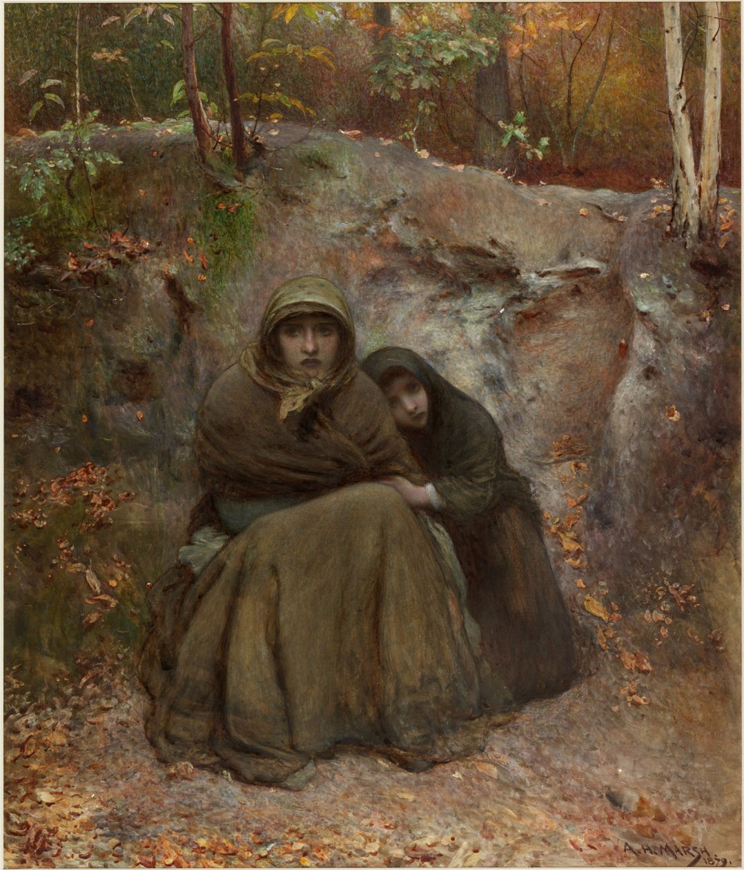 Wayfarers (akvarell och bodycolour på papper) av Arthur Hardwick Marsh