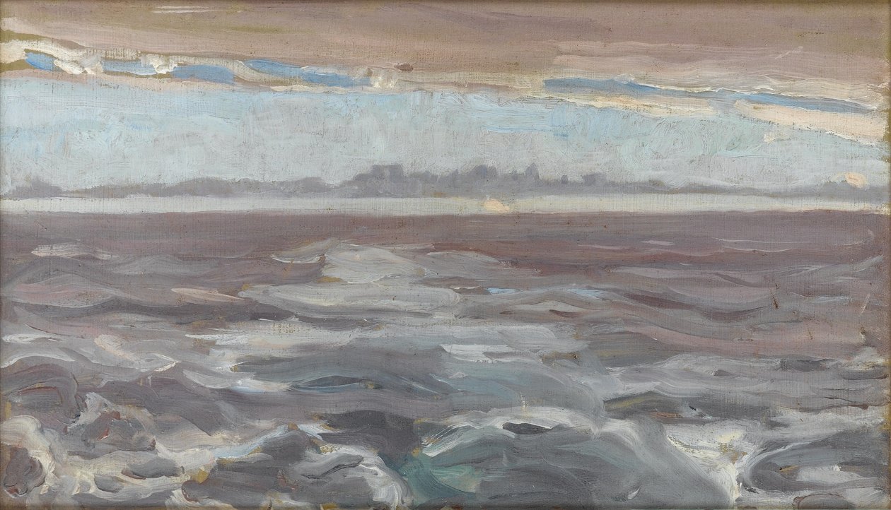 Avlägsen vy över Venedig, ca 1900 av Arthur Haythorne Studd