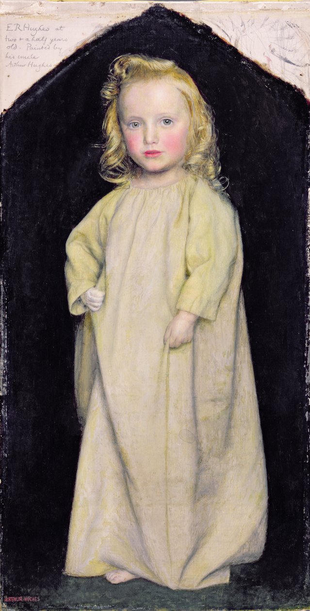 Edward Robert Hughes som ett barn, ca 1853-4 av Arthur Hughes