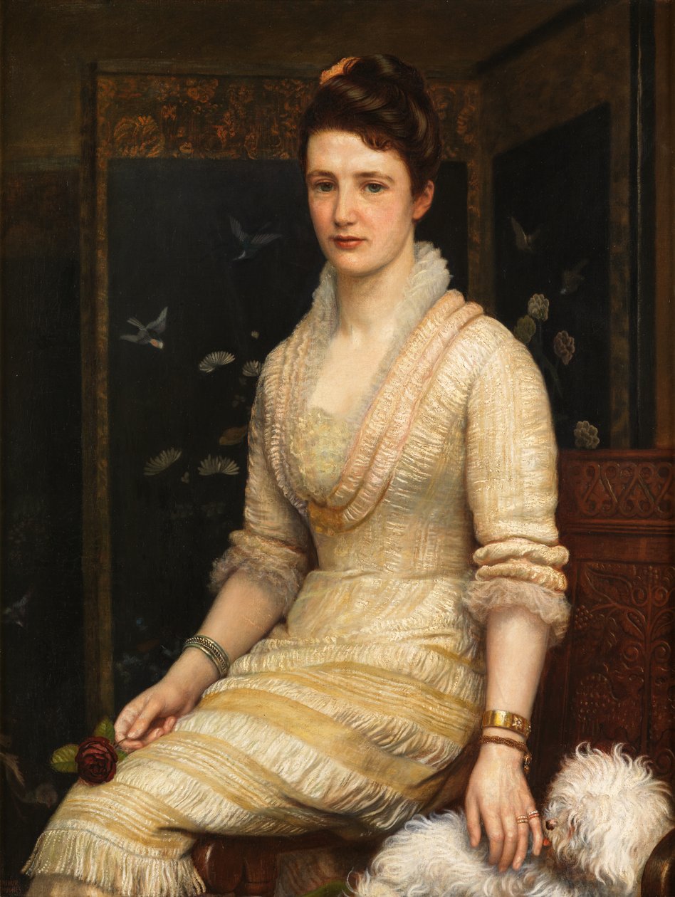Gertrude Fearon (Olja på duk läggs ombord) av Arthur Hughes