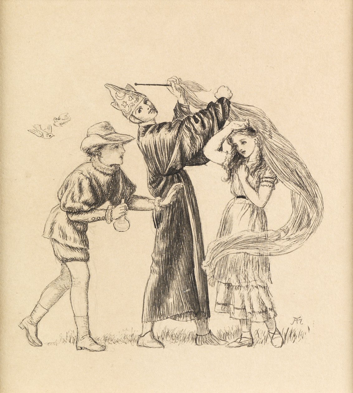 Handsome is as Handsome Does, 1871 av Arthur Hughes