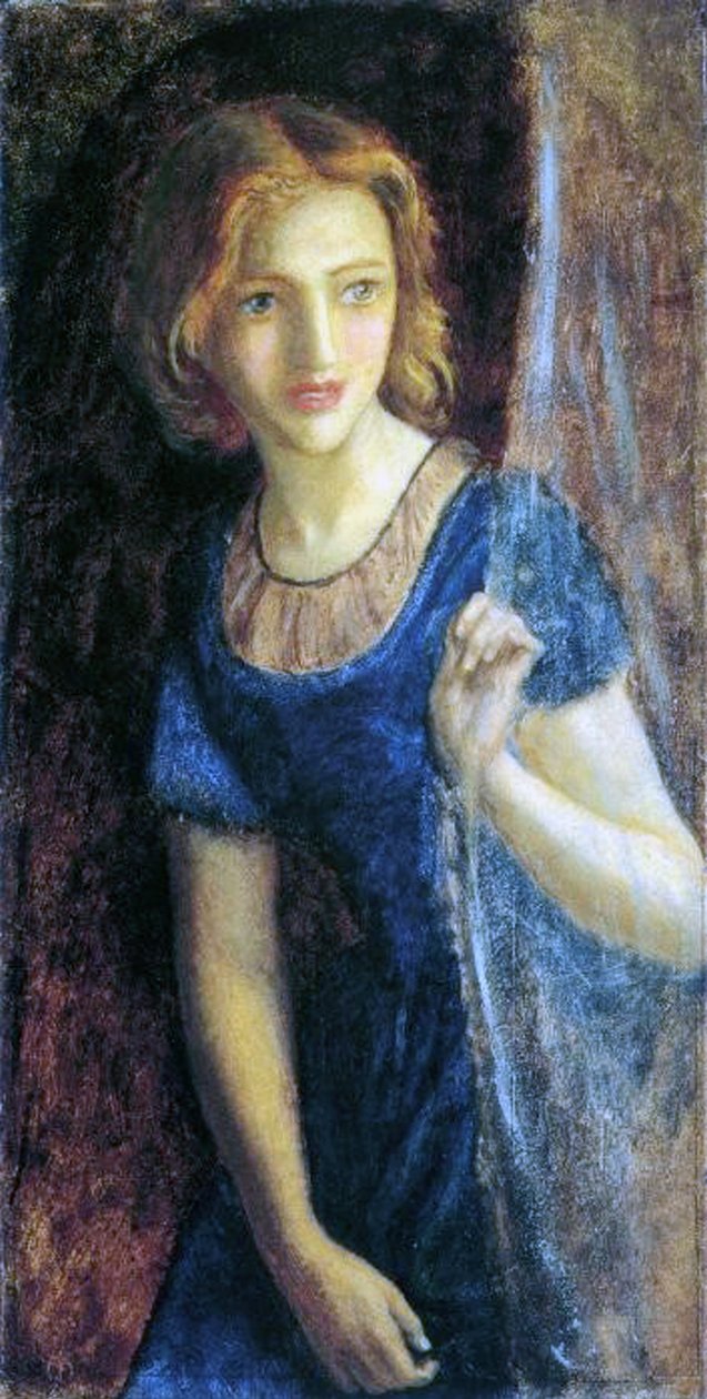 Mariana vid fönstret, 1865-67 av Arthur Hughes
