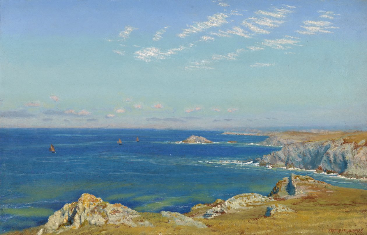 Newquay udde, Cornwall av Arthur Hughes
