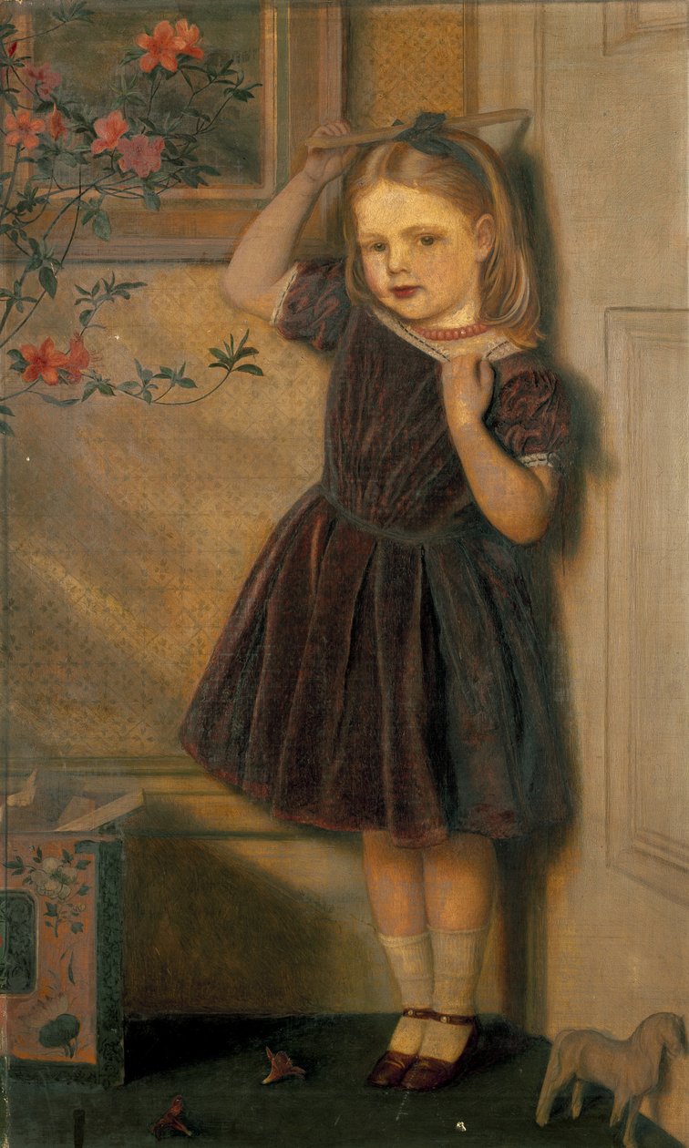 Porträtt av Cecily Palgrave, 1800-talet av Arthur Hughes