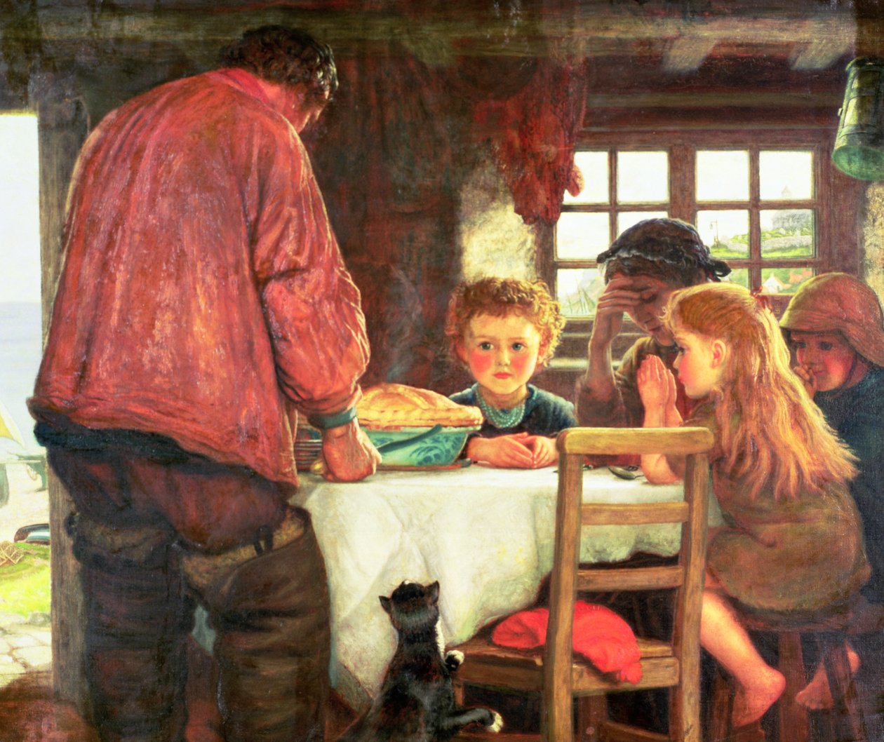 Saying Grace eller Skepparen och hans besättning av Arthur Hughes