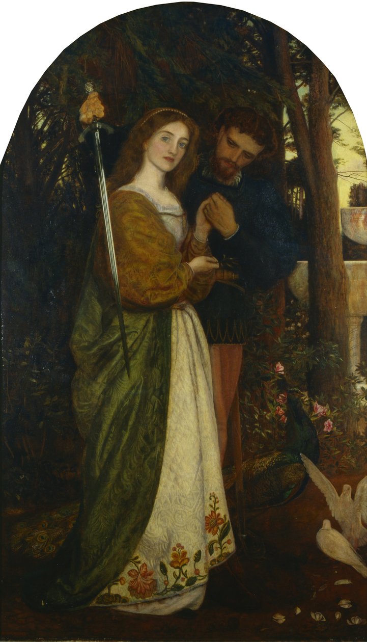 Den bevakade bower av Arthur Hughes