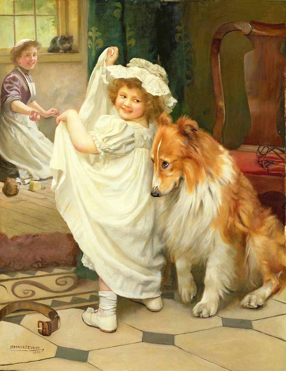 Innan badet av Arthur John Elsley