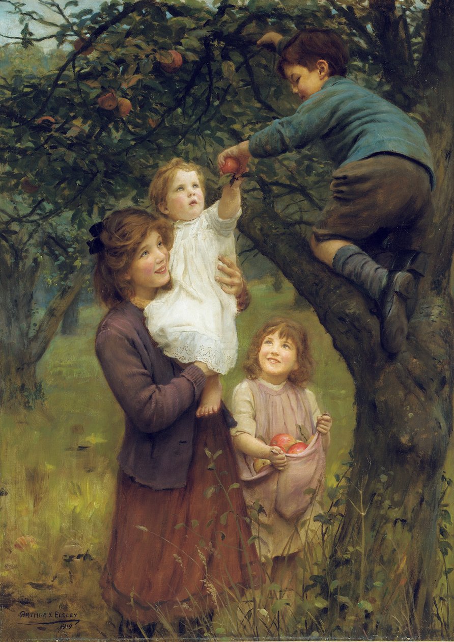 Plocka äpplen av Arthur John Elsley